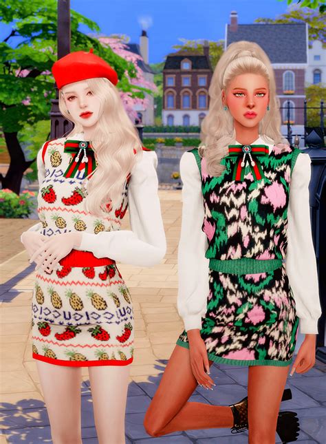 sims 4 gucci sweater dress|sims 4 knitted outfits.